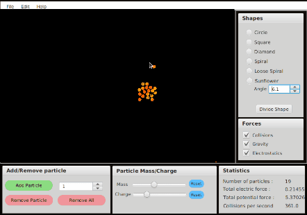 Particle Geometrical Simulation